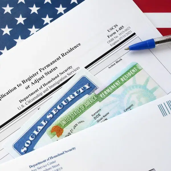 Immigration Attorney in Friendswood Texas showing Residency documents for permanent residents of the United States